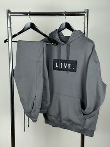 French Terry Bedstuy "Live." Oversized Pullover